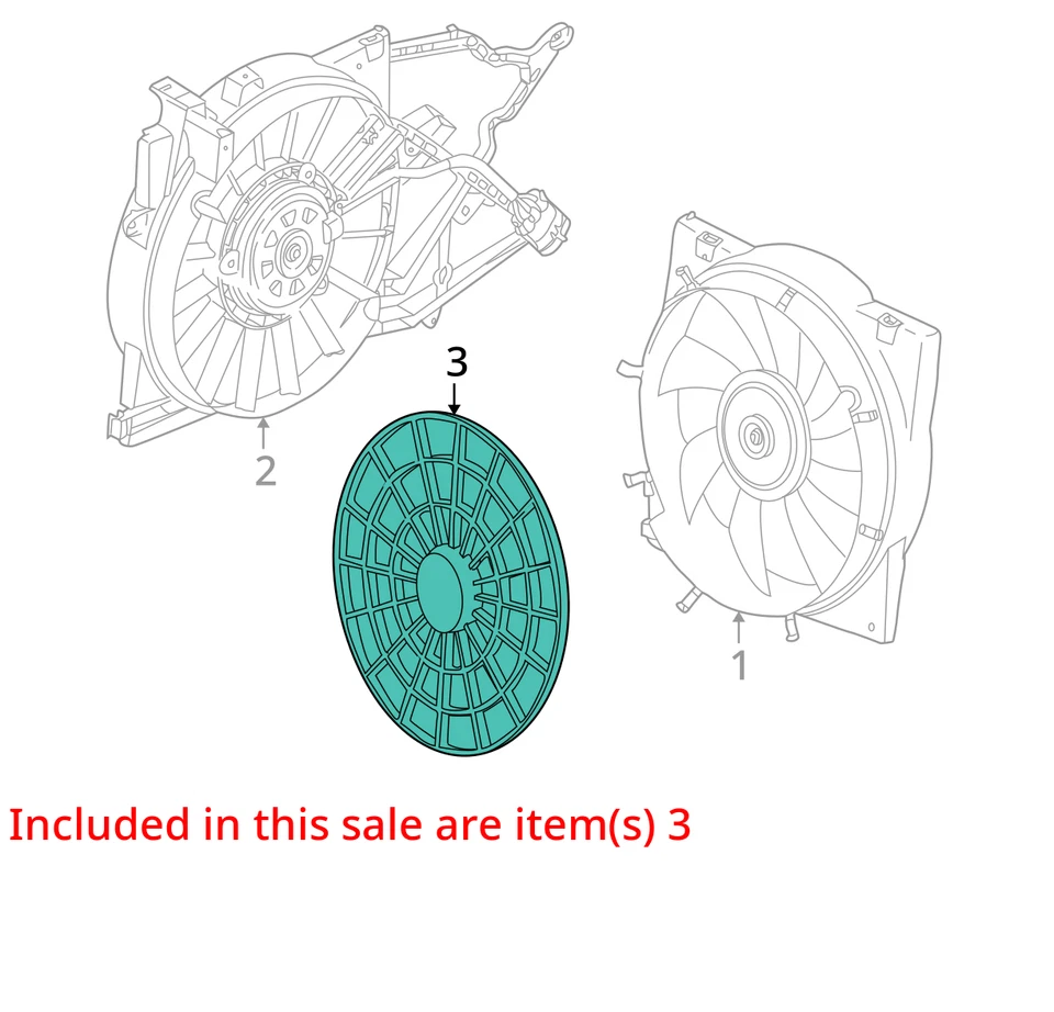 SE ADAPTA A LA PALA DEL VENTILADOR PROTECTOR SATURN L300 L200 2000-2005 9129420 - NUEVO OEM 9129420 Foto 2 de 3