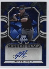 2023 Panini Elite Extra Edition Hidden Gems Blue Jack Brannigan Auto 14ld