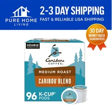 24 Count Pack of Rich Caribou Medium Roast K-Cup Pods - Perfect for Any Time