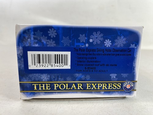 NEW Lionel Polar Express O Skiing Hobo Observation Car 6-85400 Model Train 5F76 - Bild 5 von 7