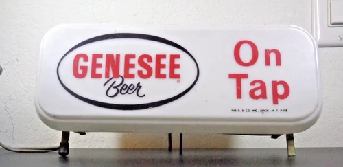 Vintage Genesee Beer On Tap Cash Register Sign-Light