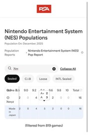 9.4A+ Xexyz The Space Action Adventure Nintendo NES WATA PSA Graded NOT VGA CGC