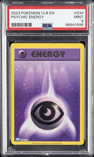 2023 POKEMON CLB-CLASSIC BLASTOISE & SUICUNE EX DECK #034 PSYCHIC ENERGY PSA 9