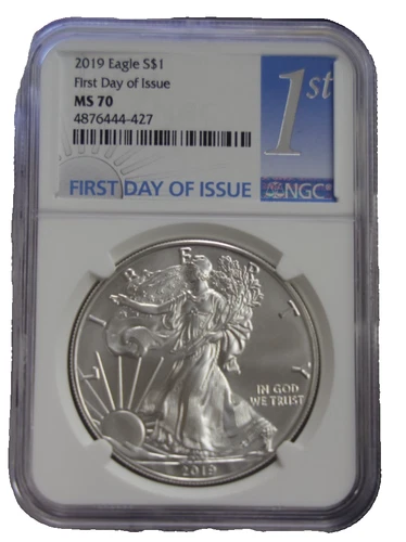 2019 US Silver Eagle $1 NGC MS70 First Day of Issue