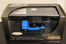 Vitesse Mini Moke 1/43 Blue Rare Model with Catalog [Age 13+]