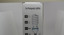 Photo Studio Light Bulb 85W 5500K Daylight Balanced Spiral CFL New in Box 2 