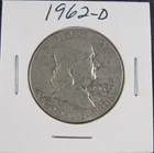 1962‑D Franklin Half Dollar • 90% Silver • Good Circulated Condition