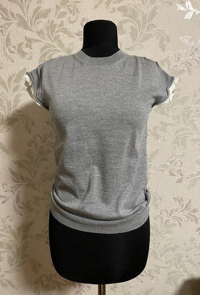 Women Jil Sander Sweater Grey Cashmere 34 / XS /