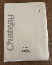 Vintage Tablecloth Bardwil Linens Chateau 70 Round Scotchguard Stain Release