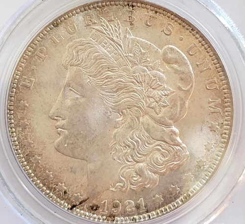 *Dólar Morgan de plata 1921 graduación profesional MS 65, SERIE:52 #R873 - Imagen 4 de 4