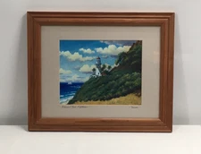 Diamond Head Lighthouse by Michael Van Dorn 16.5" x 13.7" Framed Art Print