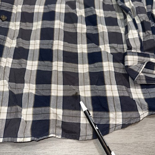 Camicia uomo Carhartt con bottoni taglia XL vestibilità ampia nero/grigio cotone a quadri 104910 - Foto 4 di 10
