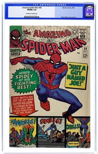 Amazing Spider-Man #38 CGC 5.0 1966 0113225001 2nd app. Mary Jane (cameo