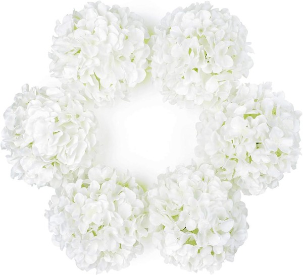 Hortensien Kunstblumen, KüNstliche Blume Seide Hortensie Mit Stiel, 22Cm Fake-image
