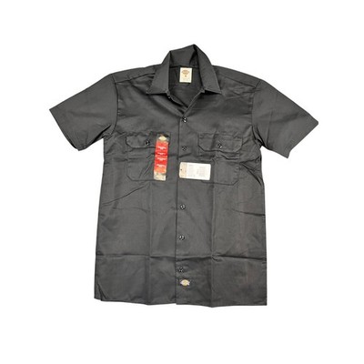 Men s Dickies Small  Black Short Sleeve Work Shirt NWT New With Tags