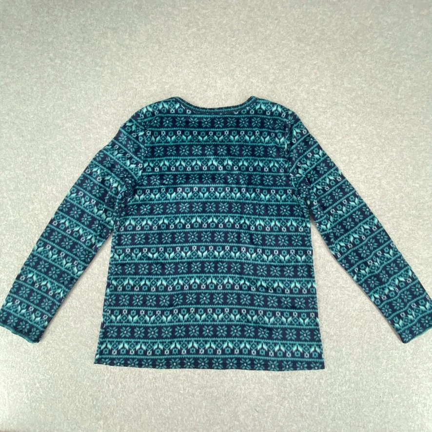 Camisa para dormir Croft & Barrow para mujer S azul polar manga larga ropa para dormir de salón Foto 3 de 4