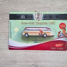 Coca-Cola Teambus 1954 Modellbus Nachbildung 1:87 FIFA Fu&szlig;ball-Weltmeisterschaft