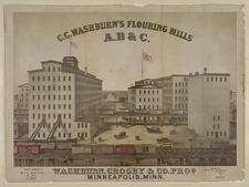 Photo:C.C. Washburn's flouring mills