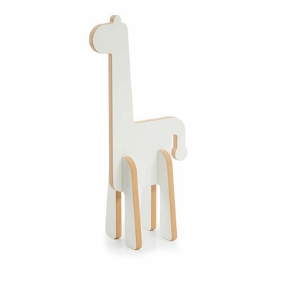 Donkey Products The giants Three Giselle Holzgiraffe Holzfaser Weiß 21 x 10 cm
