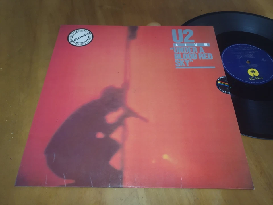 U2 Live Under A Blood Red Sky ULTRA RARE  PROMO STICKER vinyl Lp Venezuela 1990 - Image 3 of 4