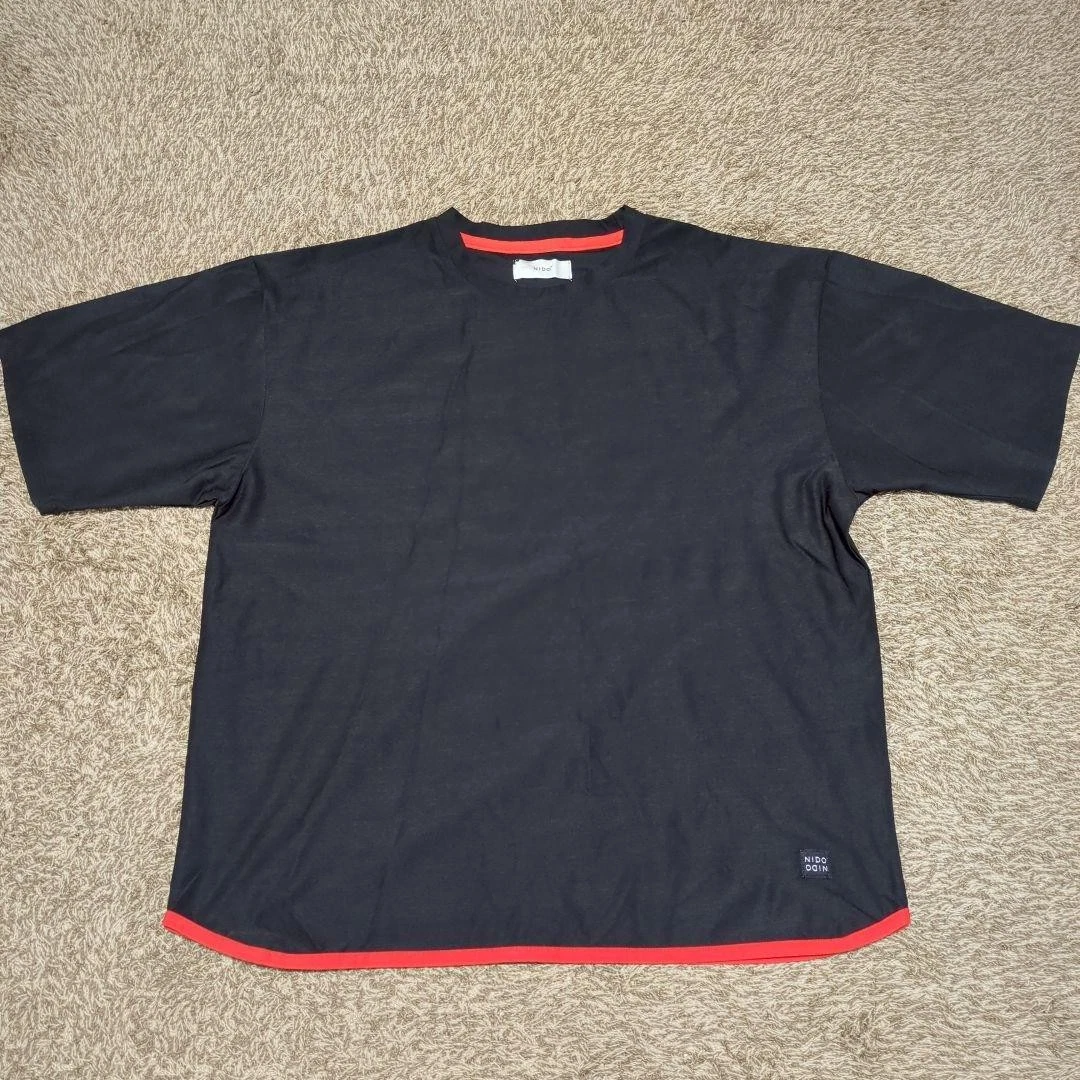NIDO Quick-Dry T-Shirt Black L Orange Line - Pre-Owned