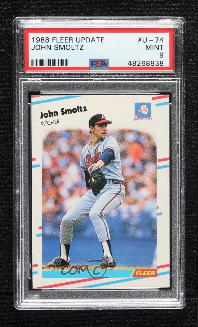 1988 Fleer Update John Smoltz #U-74 PSA 9 MINT HOF 9kf