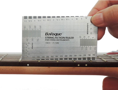 Stringed Instrument Action Ruler Gauge Luthier Measuring Tool for Electric Acous