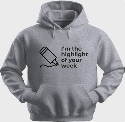 Funny Unisex Hoodie Hooded Sweatshirt Gildan Blend I'm The Highlight H0461