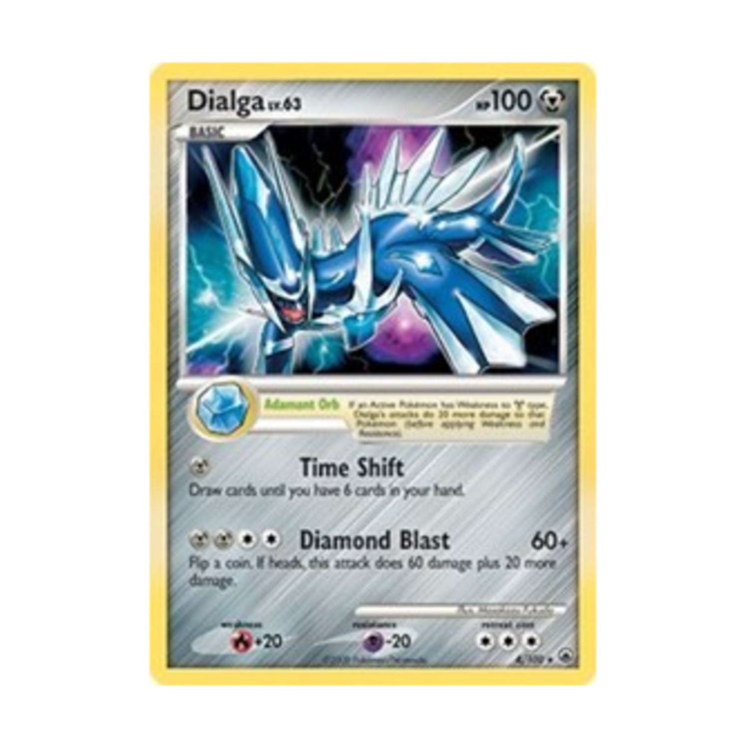 Pokemon Majestic Dawn Dialga (HR) #4 (Holo) NM