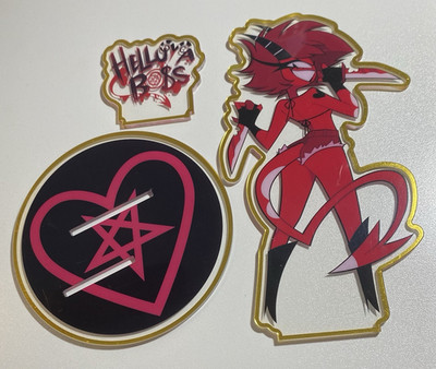 Helluva Boss Millie Valentines Day Acrylic Standee