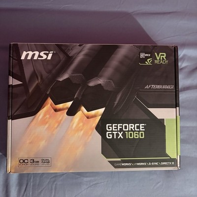 MSI |NVIDIA |GeForce GTX 1060 |3GB |OC Dual Fan |VR Ready |G-SYNC