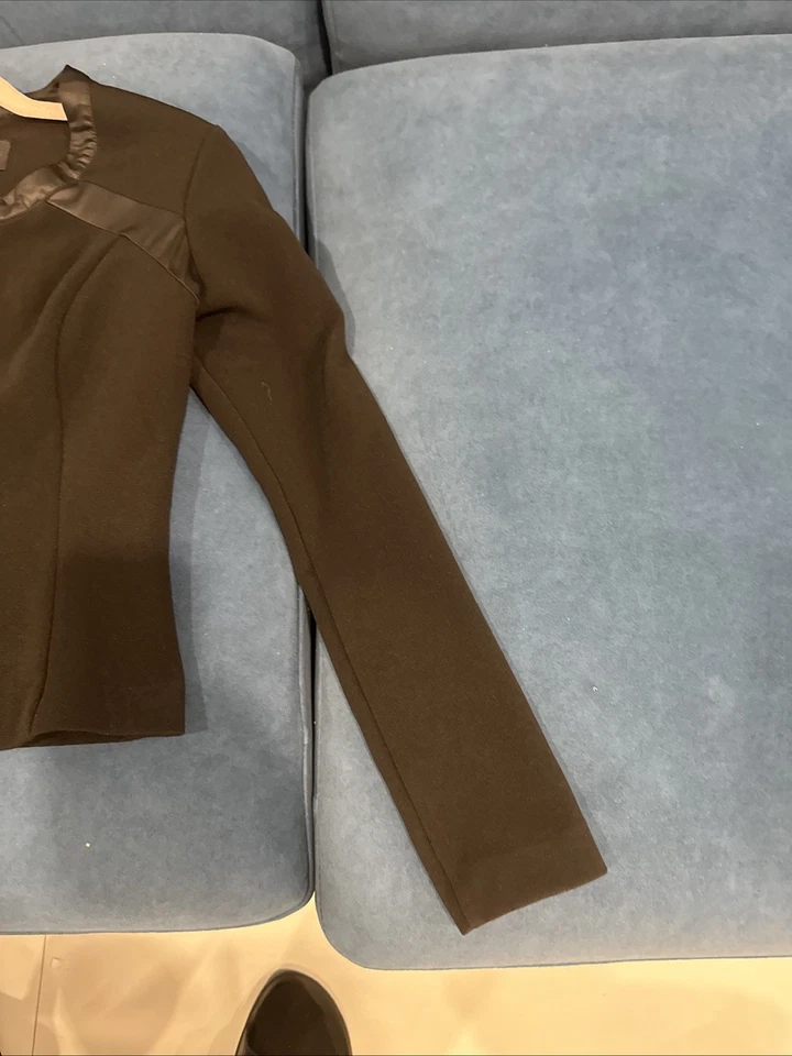 Traje chaqueta pantalones para mujer Kardashian Kollection talla pequeña negro Foto 3 de 4