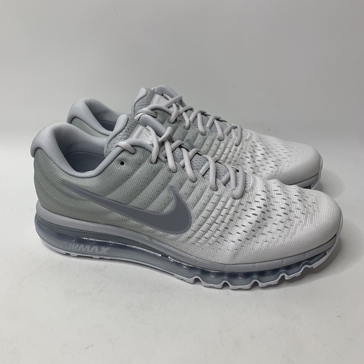 Nike Air Max 2017 Mens 13 Pure Platinum Wolf Gray Running Shoes Sneakers  Trainer