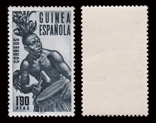 GUINEA.1953.Día Sello.1,90p.Nuevo** Edifil 329 - Imagen 2 de 2