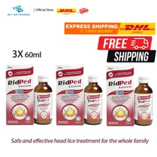 3 X 60ml Original RidPed Lotion Benzyl Benzoate 25 NEW EXP 2028 