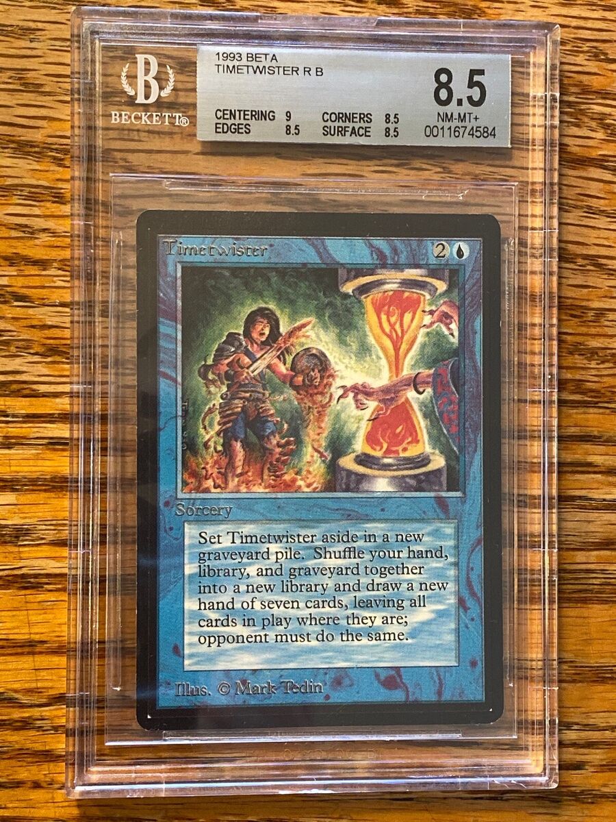 Timetwister Beta x 1 MTG BGS 9/8.5/8.5/8.5 NM/MT+ It's A Timetwister Beta x 1 MTG BGS 9/8.5/8.5/8.5 NM/MT+ It's A