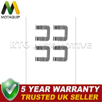 Motaquip Front Brake Pads Fitting Kit Fits Hyundai i20 Accent Kia Rio