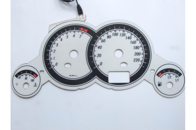 Opel Corsa C design 2 glow gauge plasma dials tachoscheibe glow shift indicators