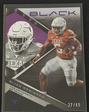 2023 Panini Chronicles Draft Picks - Black Purple #22 Bijan Robinson /49 (RC)