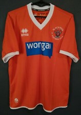 ERREA MEN'S BLACKPOOL 2013/2015 HOME SOCCER FOOTBALL SHIRT JERSEY MAILLOT SIZE S
