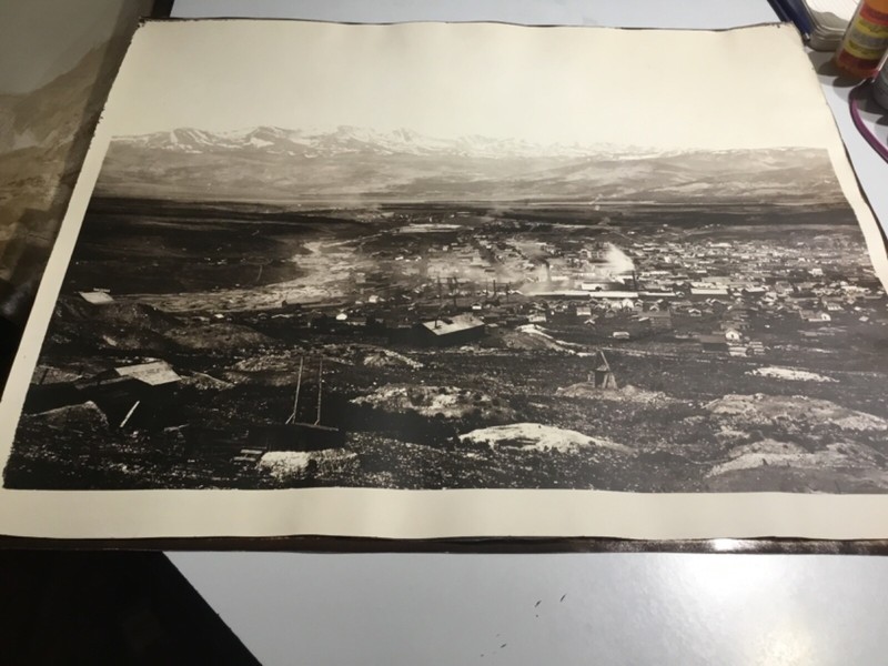 Rare large black WH Jackson 18 x 21 photo Leadville Colorado