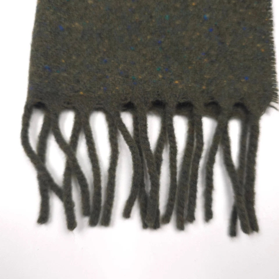 Polo Ralph Lauren Loden Green Wool Donegal Scarf Made in Italy Mens One Size - Image 4 of 4