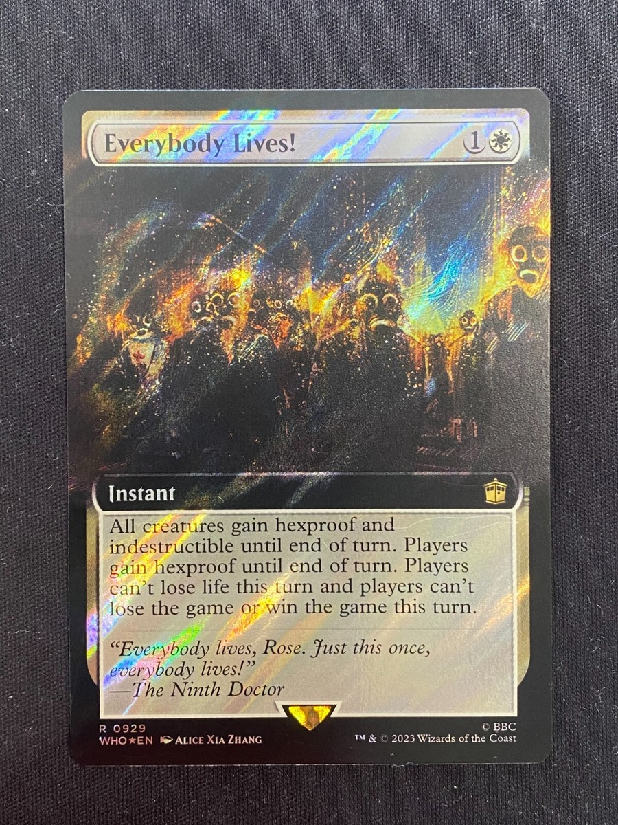 Everybody Lives! (SURGE EXTENDED FOIL) Doctor Who MAGIC/MTG | eBay
