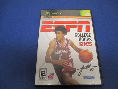 XBOX, ESPN College Hoops 2K5, Rated E, Tournament Tested