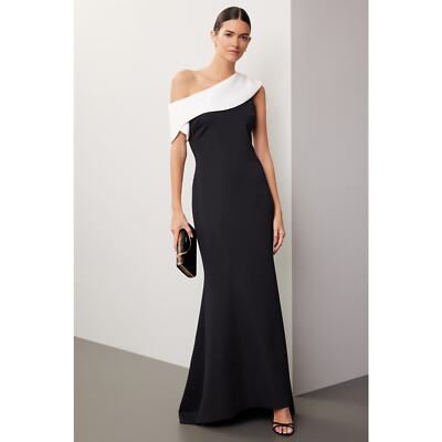 badgley mischka black and white dress Vintage Badgley Mischka 70s Maxi Striped Shirtwaist Dress  Recess