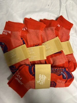 Jump House 5 Paar Rutschfeste Socken Größe M 31-35 Neu Orange Lila