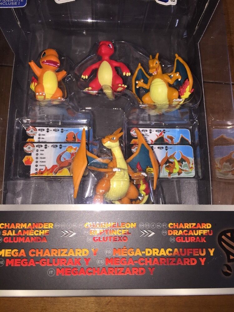 Tomy Pokemon XY Charmander, Charmeleon, Charizard & Mega Charizard Y Boxed  Mini Evolution Figure (Set of 4) - US