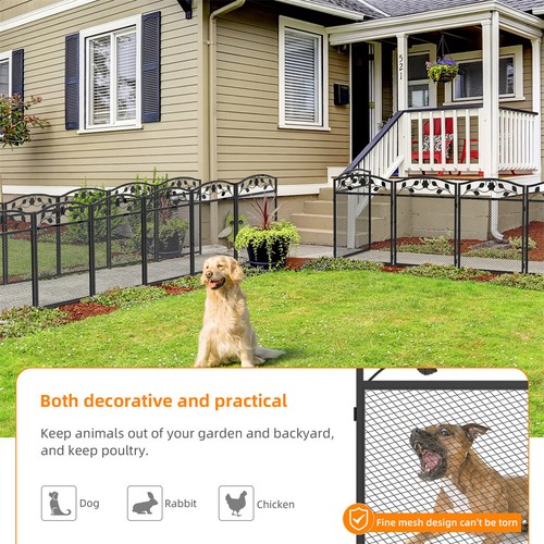 5pcs Heavy Duty Garden Fence Metal Anti-jumping Animal Barrier Outdoor 80/110cm - Picture 11 of 26