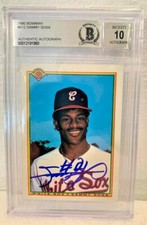 White Sox Sammy Sosa Signed 1990 Bowman RC Card Beckett BAS Graded 10 #312