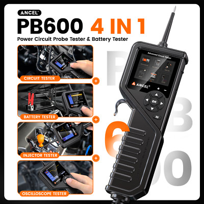 ANCEL PB600 Circuit Probe Tester Kit with Battery Relay Injector Test 12-24V